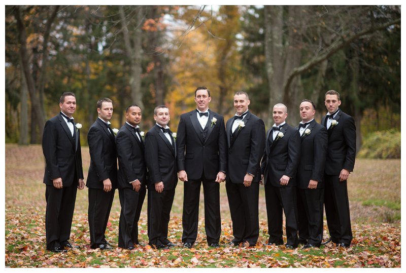 fall wedding groomsmen