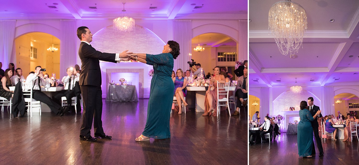 Mother Son Dance at Belle Mer Wedding in Newport, RI