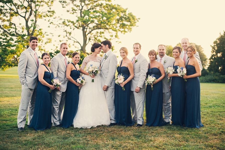 Navy & Gray Eolia Mansion Wedding in Waterford, CT