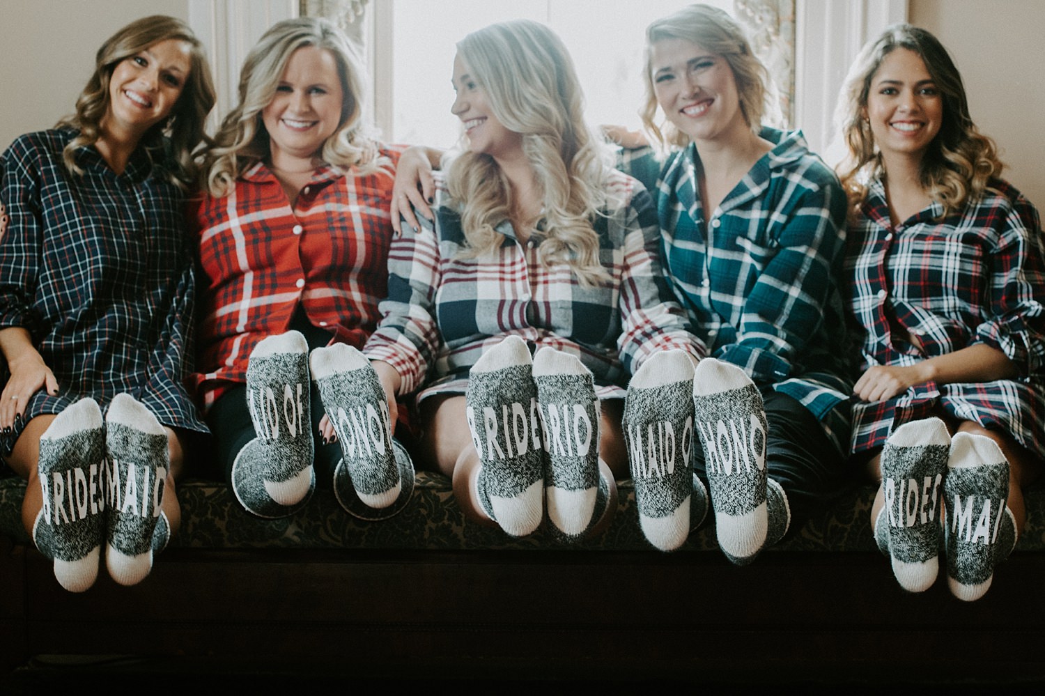 Fall wedding inspired bridesmaid socks