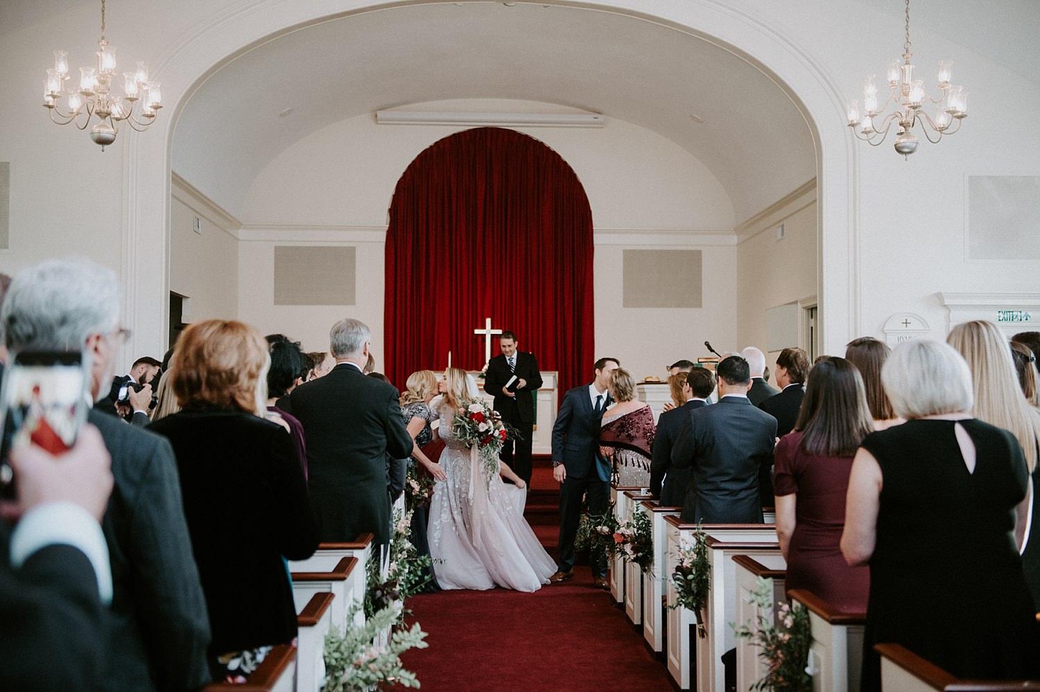 CT church wedding ceremony recessional celebration